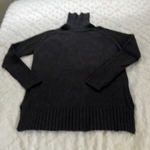 Charcoal Gray Turtleneck Sweater